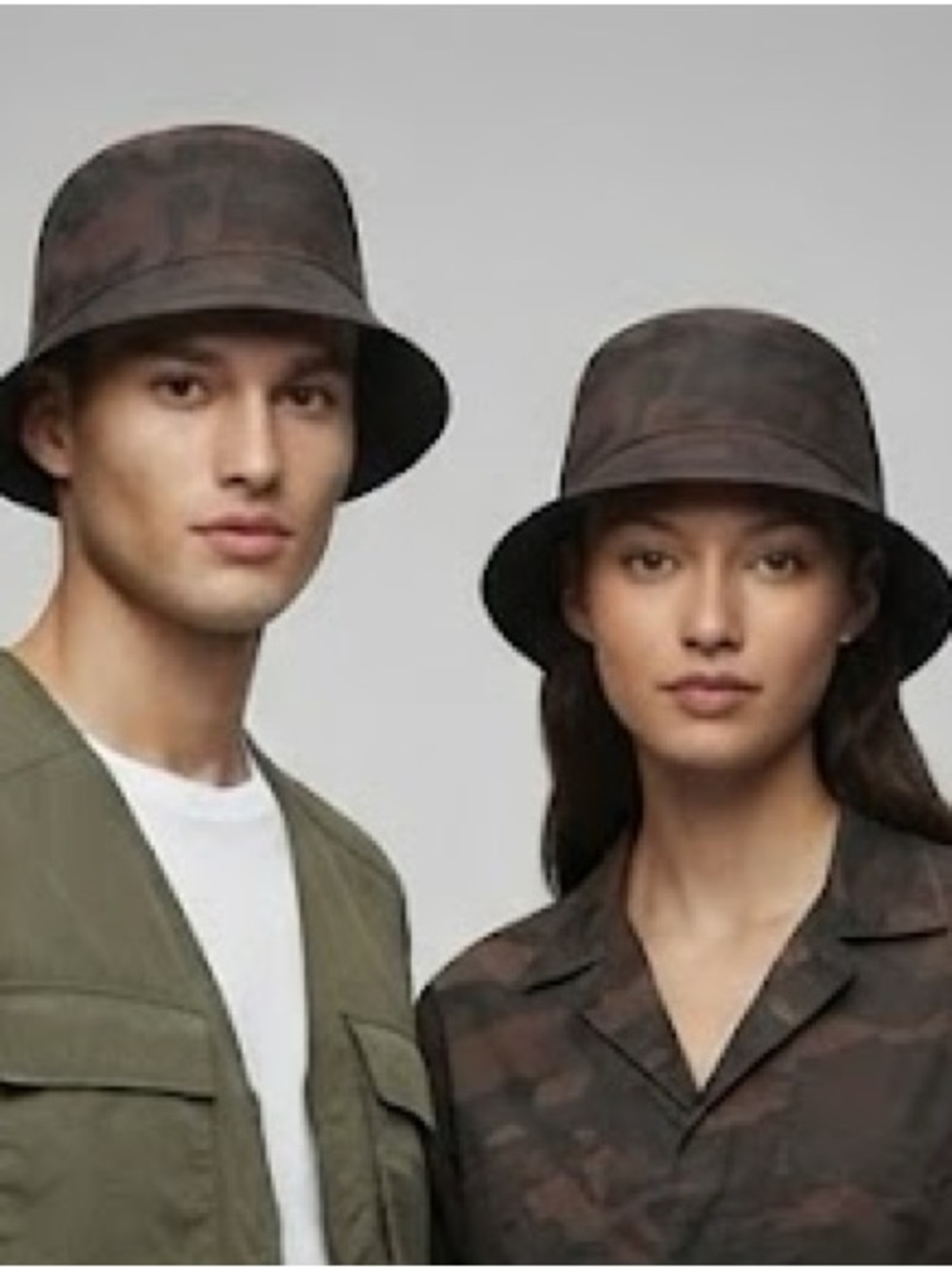 Unisex Cameo  Bucket Sun Outdor Hat -Mesh Lining Versatile Street Wear No Straps